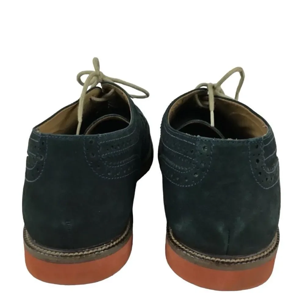 14th & Union Oxfords Men’s 9 Suede Wingtips Navy Blue Laceup Preppy Business Wor